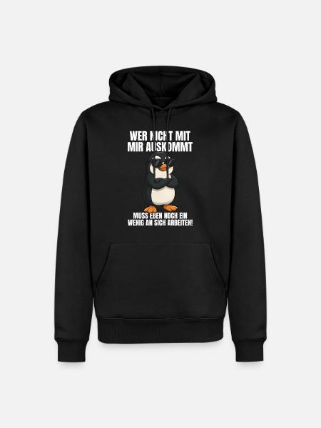 Funny Funny Saying Sayings - Men’s Premium Organic Hoodie - black