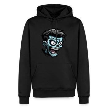 Zombie Halloween Gruselig - Männer Premium Bio Hoodie - Schwarz - Vorne - Nico (187cm)