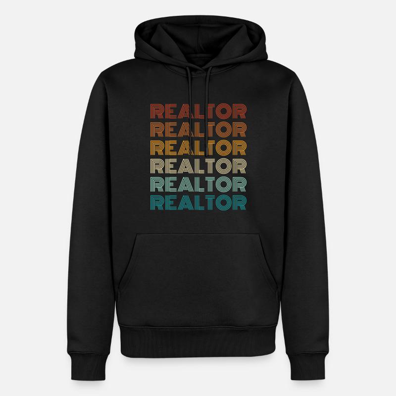 Agent immobilier - Agent immobilier - Sweat à capuche Premium bio Homme - noir
