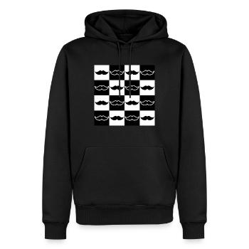 Checkerboard For Dads For Best Dad - Men’s Premium Organic Hoodie - black - Front - Nico (187cm)