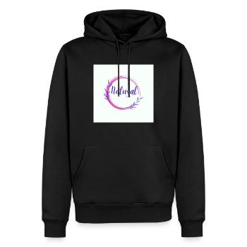 Regenbogen-Schmetterling Créa - Männer Premium Bio Hoodie - Schwarz - Vorne - Nico (187cm)