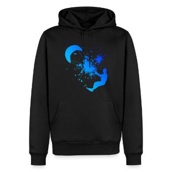 Kitesurf Femmes Kitesurfer Kitesurf Kitesurf - Sweat à capuche Premium bio Homme - noir - Devant - Nico (187cm)