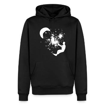 Kitesurfen Kiten Kitesurf Kite Kitesurfing - Sweat à capuche Premium bio Homme - noir - Devant - Nico (187cm)