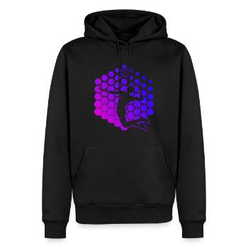 Volleyballspieler Volleyballer Herren Volley - Männer Premium Bio Hoodie - Schwarz - Vorne - Nico (187cm)