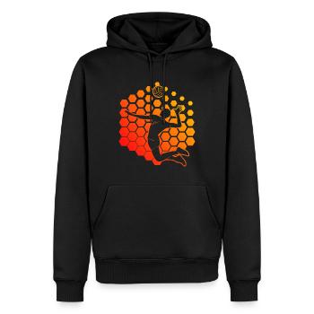 Volleyballspielen Herren Beach Volley Volley - Männer Premium Bio Hoodie - Schwarz - Vorne - Nico (187cm)