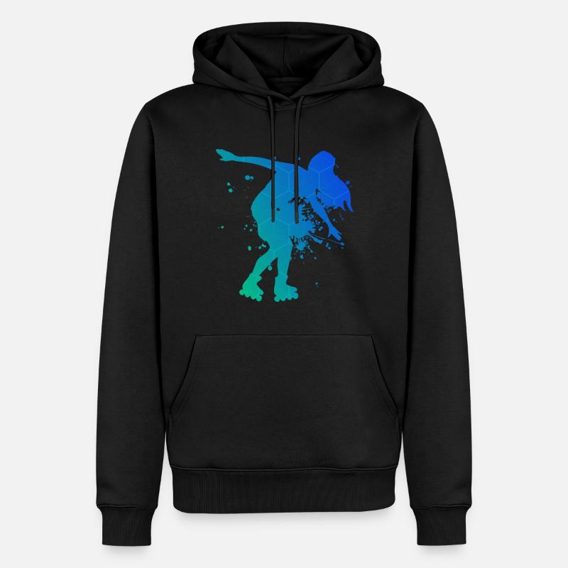 Rollerskaten Rollers Roller Skating - Sweat à capuche Premium bio Homme - noir