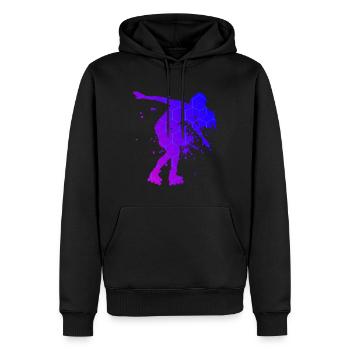 Patins à roulettes pour hommes Patins à roulettes Patins à roulettes - Sweat à capuche Premium bio Homme - noir - Devant - Nico (187cm)