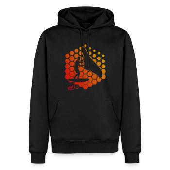 Wingsurf hydroptère hommes Wingsurf femmes - Sweat à capuche Premium bio Homme - noir - Devant - Nico (187cm)