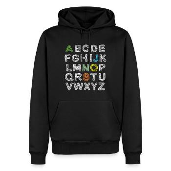 JONAS Vorname Outfit Einschulung Geburtstag Name - Männer Premium Bio Hoodie - Schwarz - Vorne - Nico (187cm)