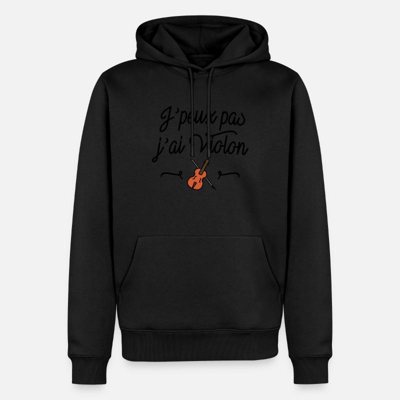 J'peux pas j'ai violon - Sweat à capuche Premium bio Homme - undefined