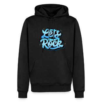 Faisons du rock - Sweat à capuche Premium bio Homme - noir - Devant - Nico (187cm)