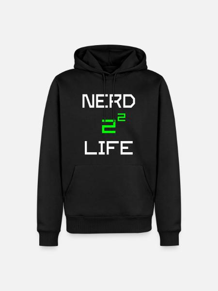 Nerd 4 Life - Mathematik Spruch - Herre Premium økologisk hoodie - sort