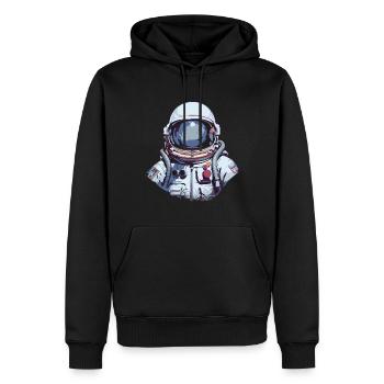 Astronaut lost in space - Splash Art Illustration - Männer Premium Bio Hoodie - Schwarz - Vorne - Nico (187cm)