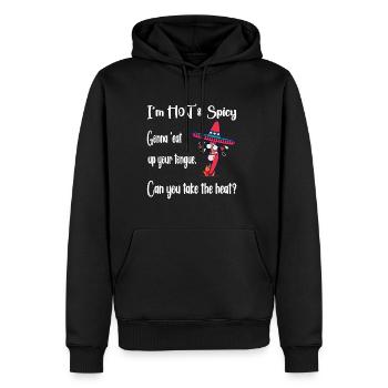 Mexikanische Chili "I'm Hot & Spicy" (B1) - Männer Premium Bio Hoodie - Schwarz - Vorne - Nico (187cm)