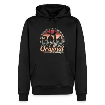 Original 2014 Jahrgang Retro Geburtstag Geschenk - Männer Premium Bio Hoodie - Schwarz - Vorne - Nico (187cm)