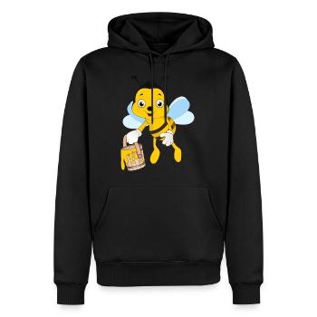 Biene Imkerei Imker Honig Honigbiene - Männer Premium Bio Hoodie - Schwarz - Vorne - Nico (187cm)