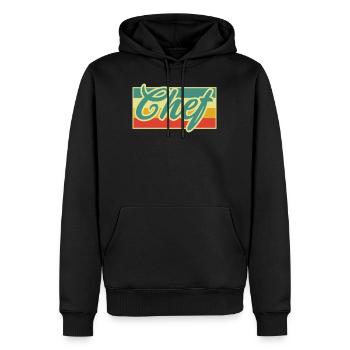 Koch Chef - Men’s Premium Organic Hoodie - black - Front - Nico (187cm)