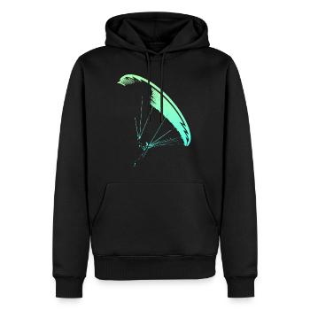 Gleitschirmflieger Nova CP - Männer Premium Bio Hoodie - Schwarz - Vorne - Nico (187cm)