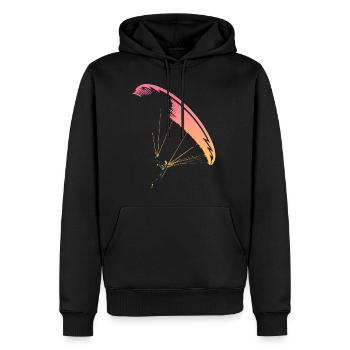 Gleitschirmflieger Nova CP - Männer Premium Bio Hoodie - Schwarz - Vorne - Nico (187cm)