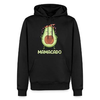 Mamacado Avocat Red Bandana Fille Fils - Sweat à capuche Premium bio Homme - noir - Devant - Nico (187cm)