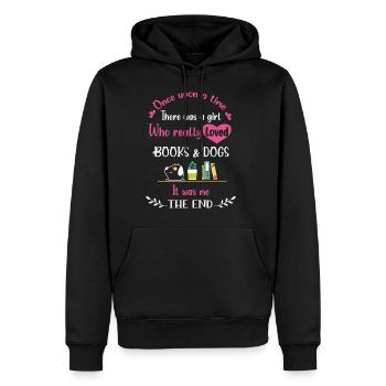 My Book smells Better than your Tablet - Männer Premium Bio Hoodie - Schwarz - Vorne - Nico (187cm)