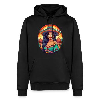 5 de Mayo Party Drinko de Mayo pretty Latina - Men’s Premium Organic Hoodie - black - Front - Nico (187cm)