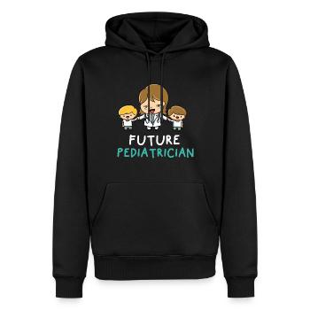 Kinderarzt Krankenhaus Medizin Arzthelferin - Männer Premium Bio Hoodie - Schwarz - Vorne - Nico (187cm)