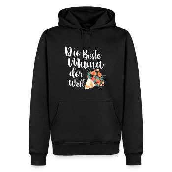 Die Beste Mama der Welt Muttertag - Männer Premium Bio Hoodie - Schwarz - Vorne - Nico (187cm)