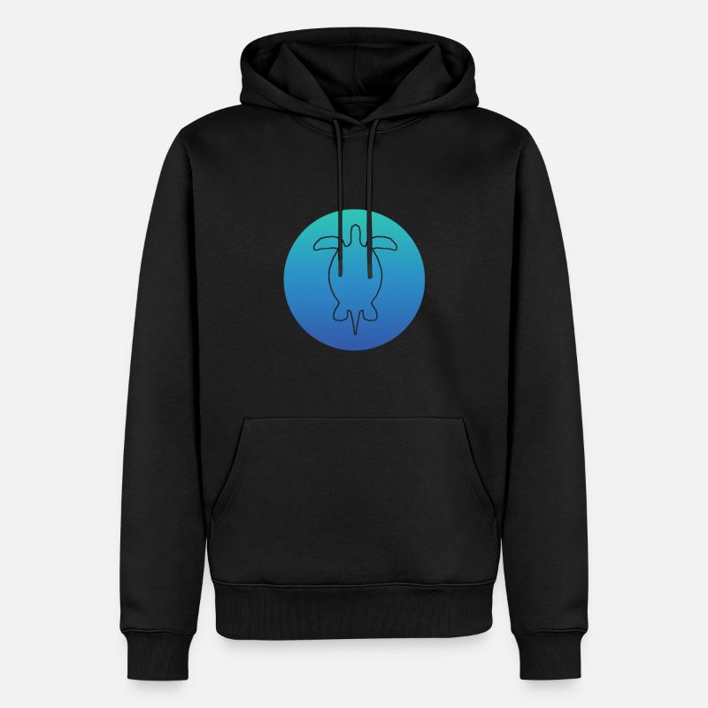 Turtle Schildkröte turtle - Männer Premium Bio Hoodie - Schwarz