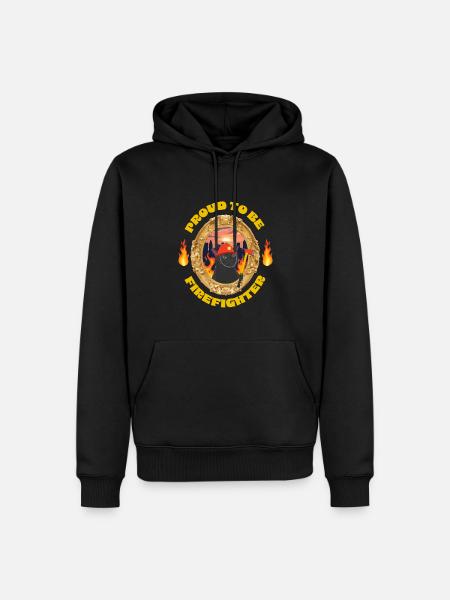 Proud to be Firefighter - Men’s Premium Organic Hoodie - black