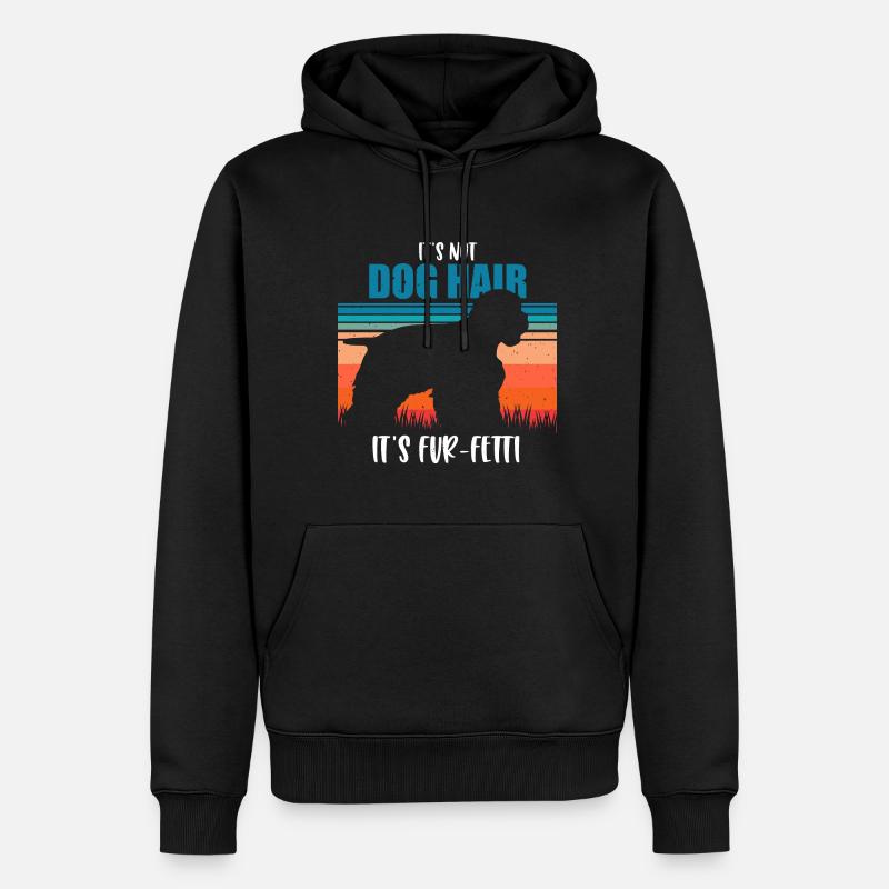 Cocker Spaniel américain - Sweat à capuche Premium bio Homme - noir