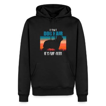 Bearded Collie - Männer Premium Bio Hoodie - Schwarz - Vorne - Nico (187cm)