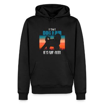 Bernedoodle Chien - Sweat à capuche Premium bio Homme - noir - Devant - Nico (187cm)