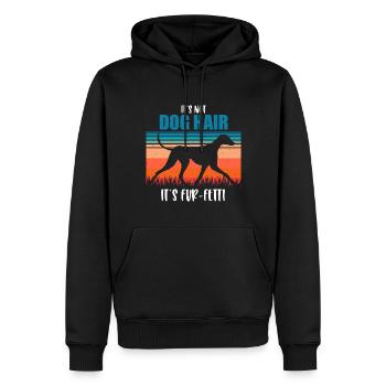 Azawakh - Sweat à capuche Premium bio Homme - noir - Devant - Nico (187cm)