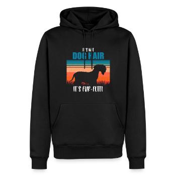 Cesky Terrier Hund - Cesky Terrier - Männer Premium Bio Hoodie - Schwarz - Vorne - Nico (187cm)