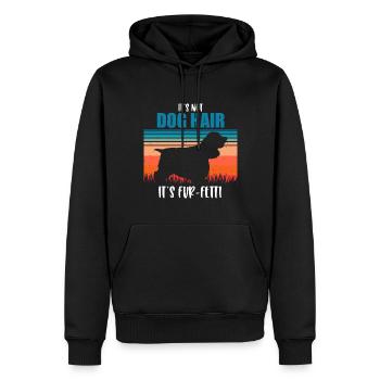 Cocker Spaniel - Sweat à capuche Premium bio Homme - noir - Devant - Nico (187cm)