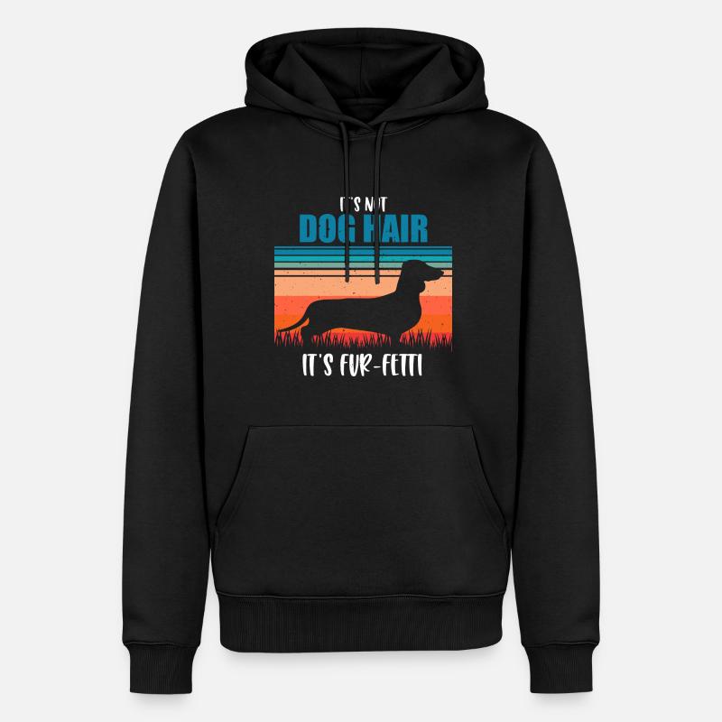 Dackel - Männer Premium Bio Hoodie - Schwarz