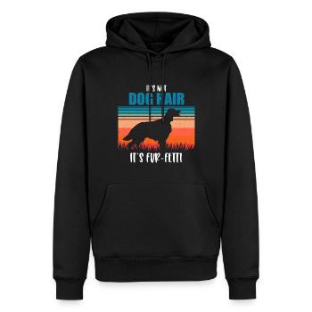 Deutsch Setter - Sweat à capuche Premium bio Homme - noir - Devant - Nico (187cm)
