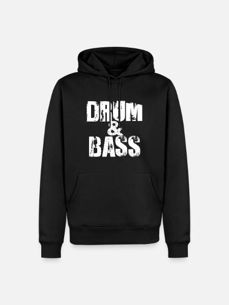 Drum and Bass - Men’s Premium Organic Hoodie - black