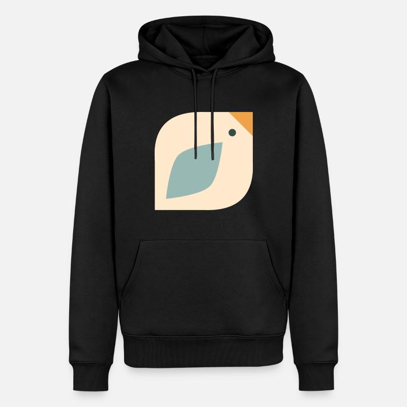 Süßer Vogel - Männer Premium Bio Hoodie - Schwarz