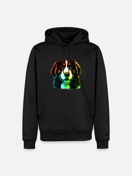 Bernadin Dog - Men’s Premium Organic Hoodie - black