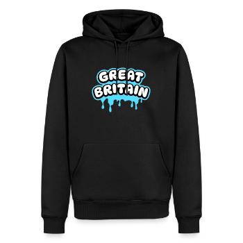 Great Britain - Men’s Premium Organic Hoodie - black - Front - Nico (187cm)