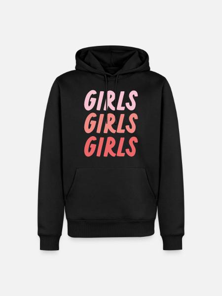 Filles Filles Filles - Sweat à capuche Premium bio Homme - noir