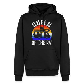 Königin des RV III - Männer Premium Bio Hoodie - Schwarz - Vorne - Nico (187cm)