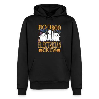 Elektriker uu Lustiger Elektriker - Männer Premium Bio Hoodie - Schwarz - Vorne - Nico (187cm)