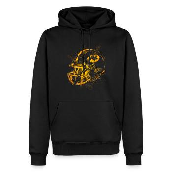 Casque de football américain Grunge Splash USA Sports - Sweat à capuche Premium bio Homme - noir - Devant - Nico (187cm)