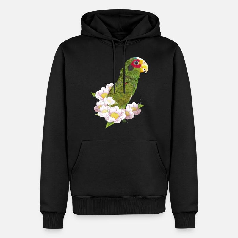Le perroquet yucatèque - Sweat à capuche Premium bio Homme - noir