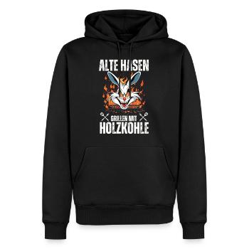 Grillmeister BBQ Barbecue Grill Chef Holzkohle - Männer Premium Bio Hoodie - Schwarz - Vorne - Nico (187cm)