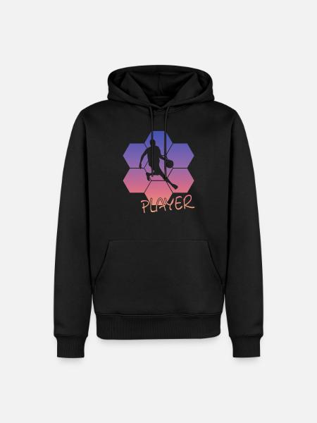 Basketball - Männer Premium Bio Hoodie - Schwarz