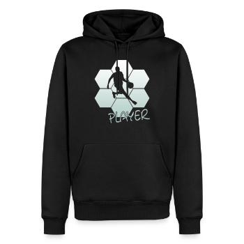 Basketballer Bball Basketball - Männer Premium Bio Hoodie - Schwarz - Vorne - Nico (187cm)